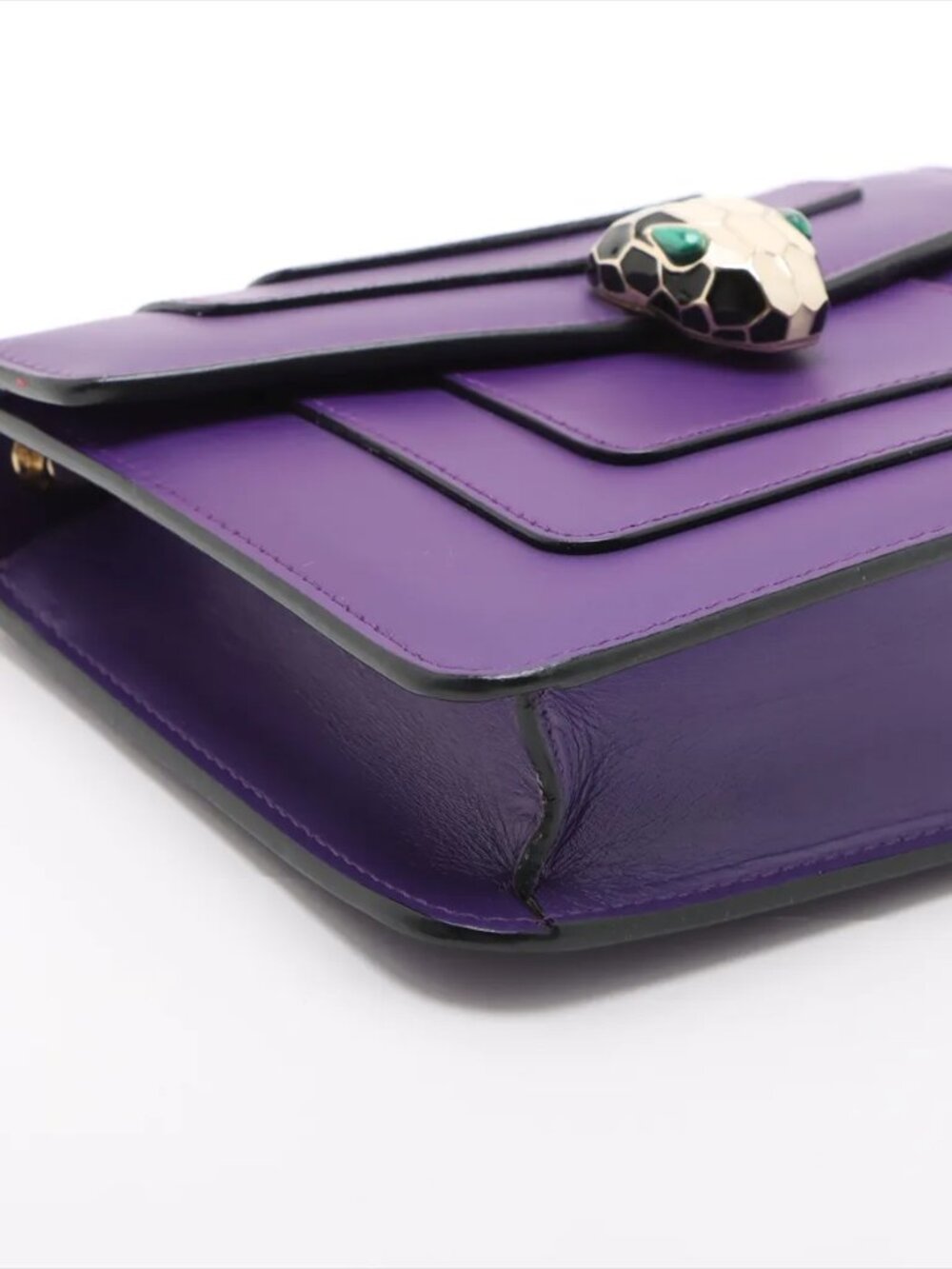Bvlgari Purple Serpenti Flap Bag S29 MOG - Picture 4 of 9